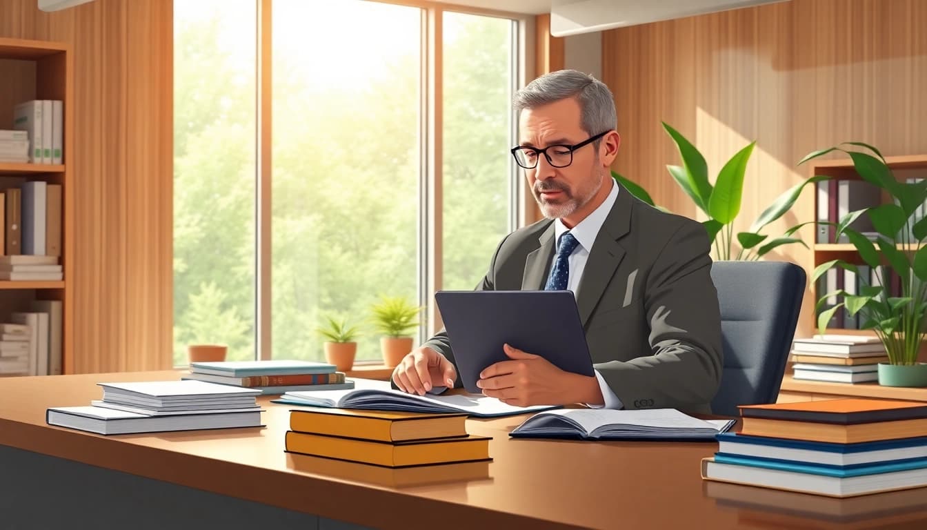 Legal consultation by an agriculture lawyer in an inviting office setting.
