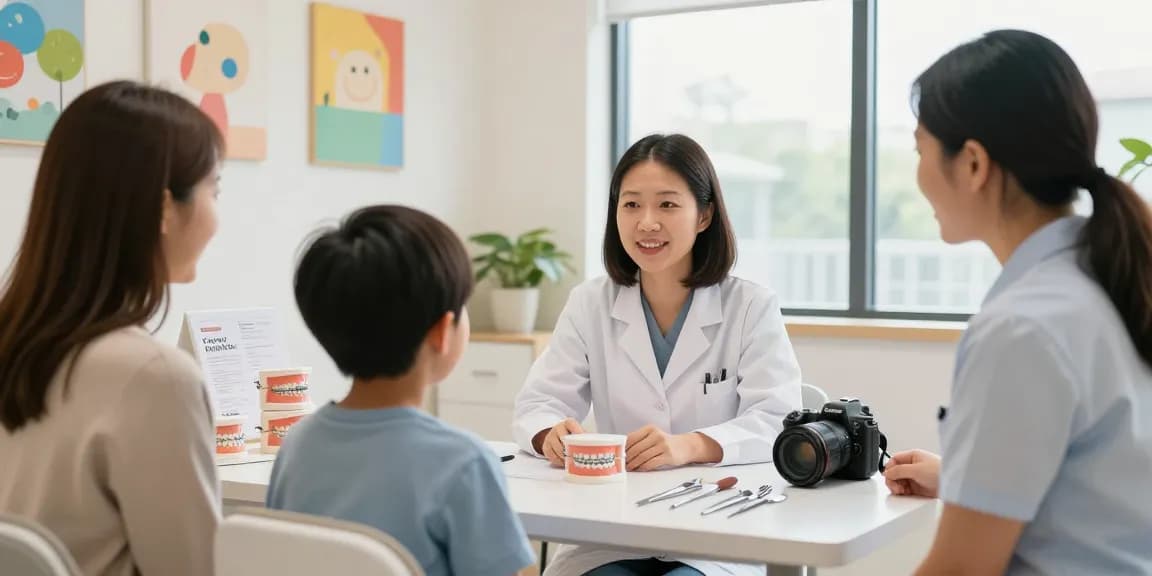 Orthodontist Hawthorn providing early treatment consultation for kids in a friendly clinic.
