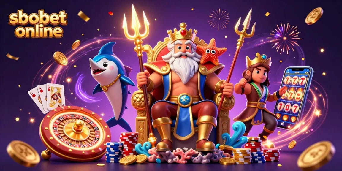 Engage with sbobet online through thrilling bets, showcasing vibrant casino elements in an enchanting scene.