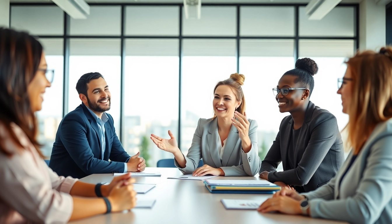Enhancing Leadership Communication during a collaborative team meeting with diverse leaders.