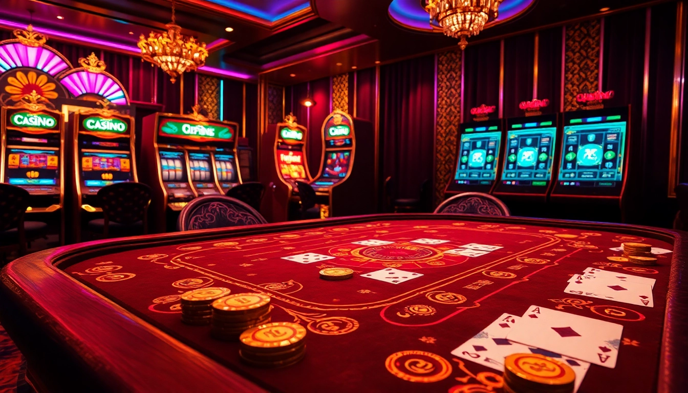 Poker table with vibrant elements reflecting the excitement of porn games ai in a luxurious casino setting.