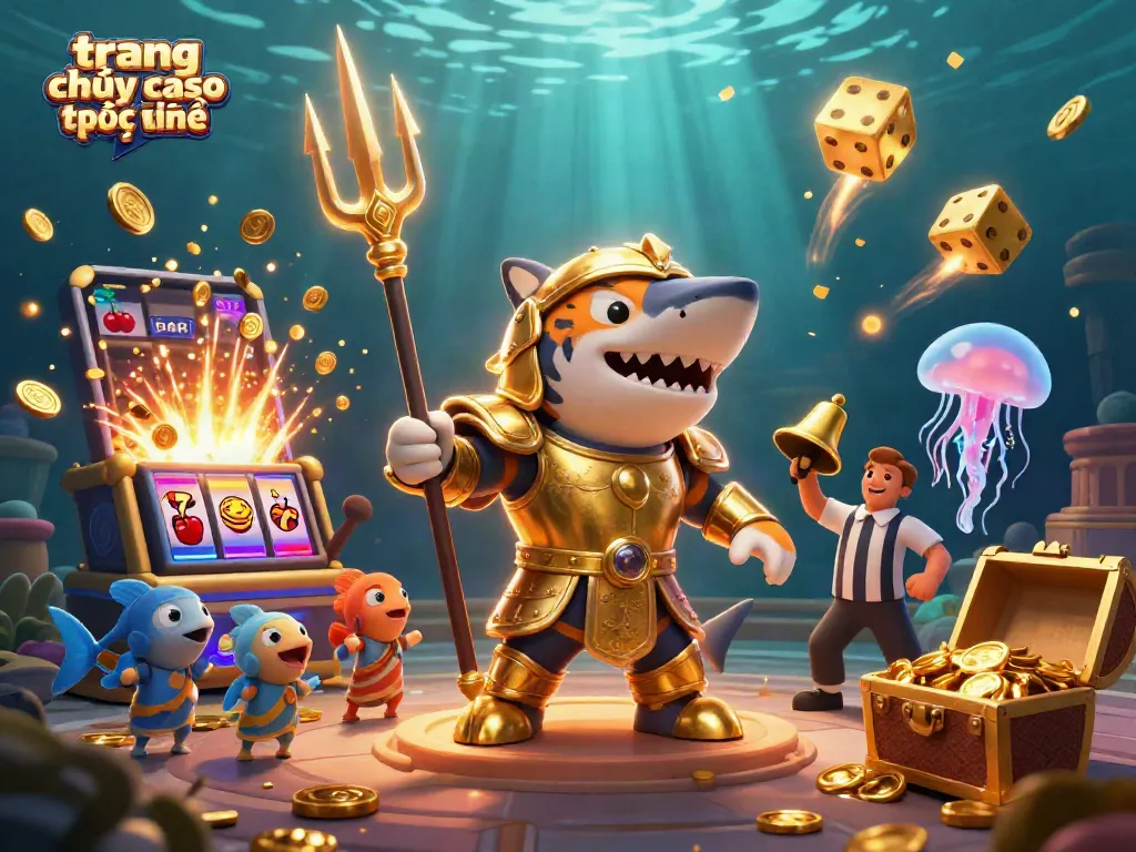 Trải nghiệm trang chơi casino trực tuyến đầy hấp dẫn với khung cảnh đại dương sinh động.