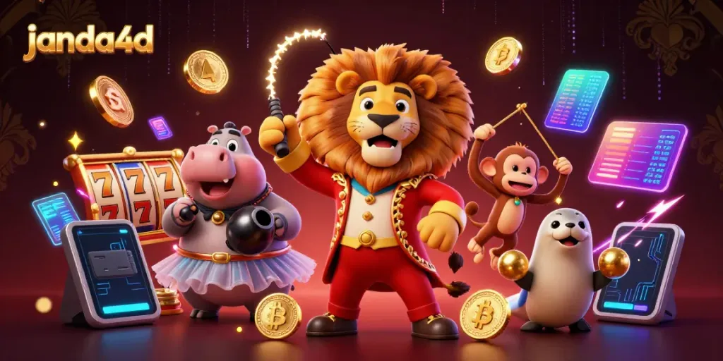 Permainan slot online di JANDA4D menghadirkan pengalaman menarik dengan karakter penuh warna dan elemen modern.
