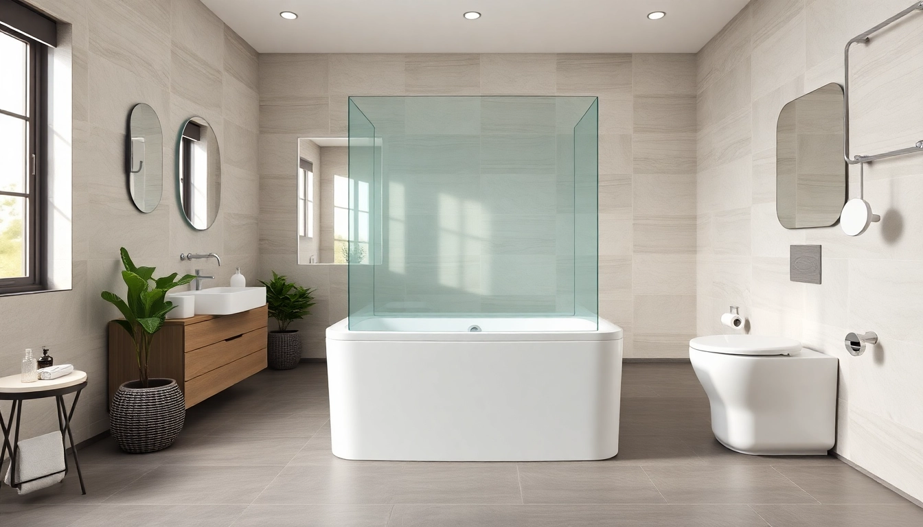 Duschkabine 100x100 in eleganter Badezimmergestaltung mit modernem Design.