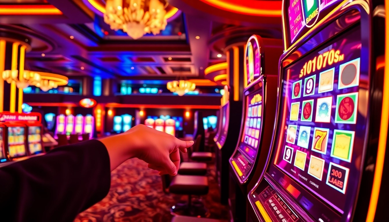 Menangkan apk slot dengan mesin slot berkilau di kasino mewah ini.