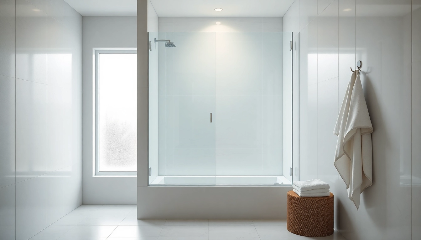 Elegant semi-frameless shower screen enhancing a modern bathroom experience with sleek design.