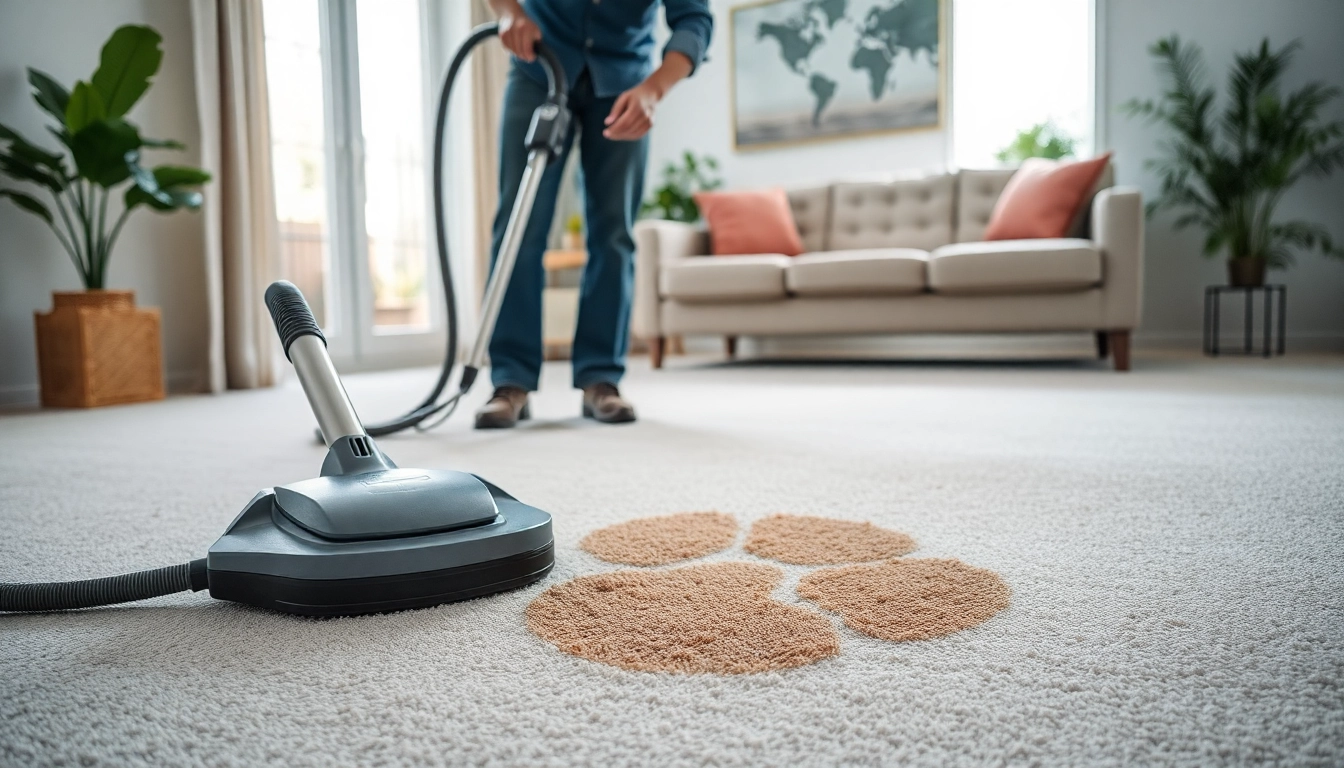 Clean carpets after effective pet odor carpet cleaning by a professional technician.