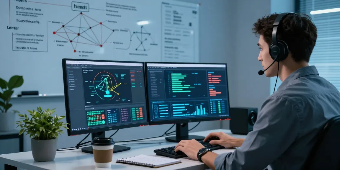 Cybersecurity expert working on shs-dome5.com security analysis with dual monitors in a focused workspace.