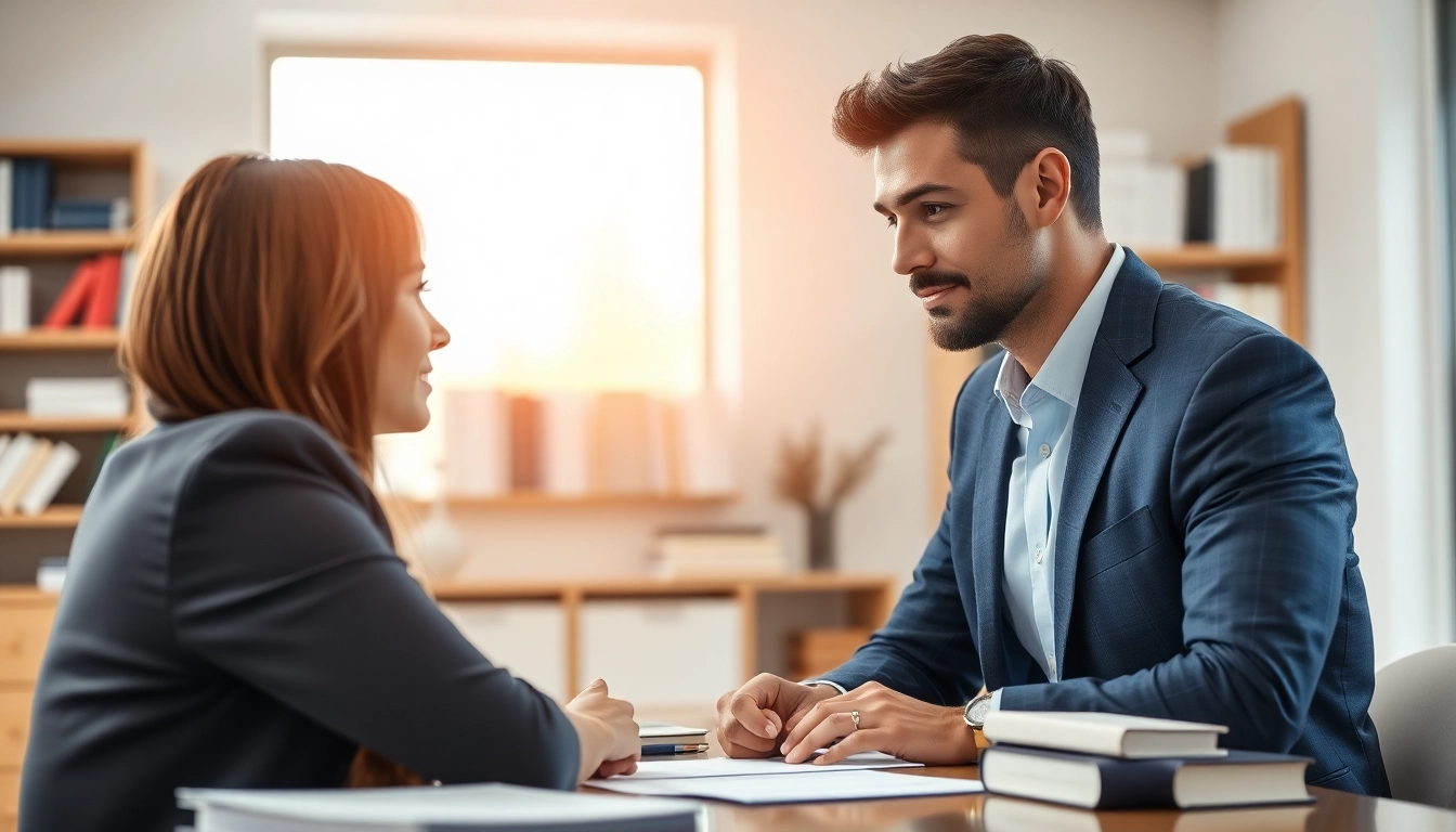 Clearwater truck accident attorney offering legal advice in a professional office setting.
