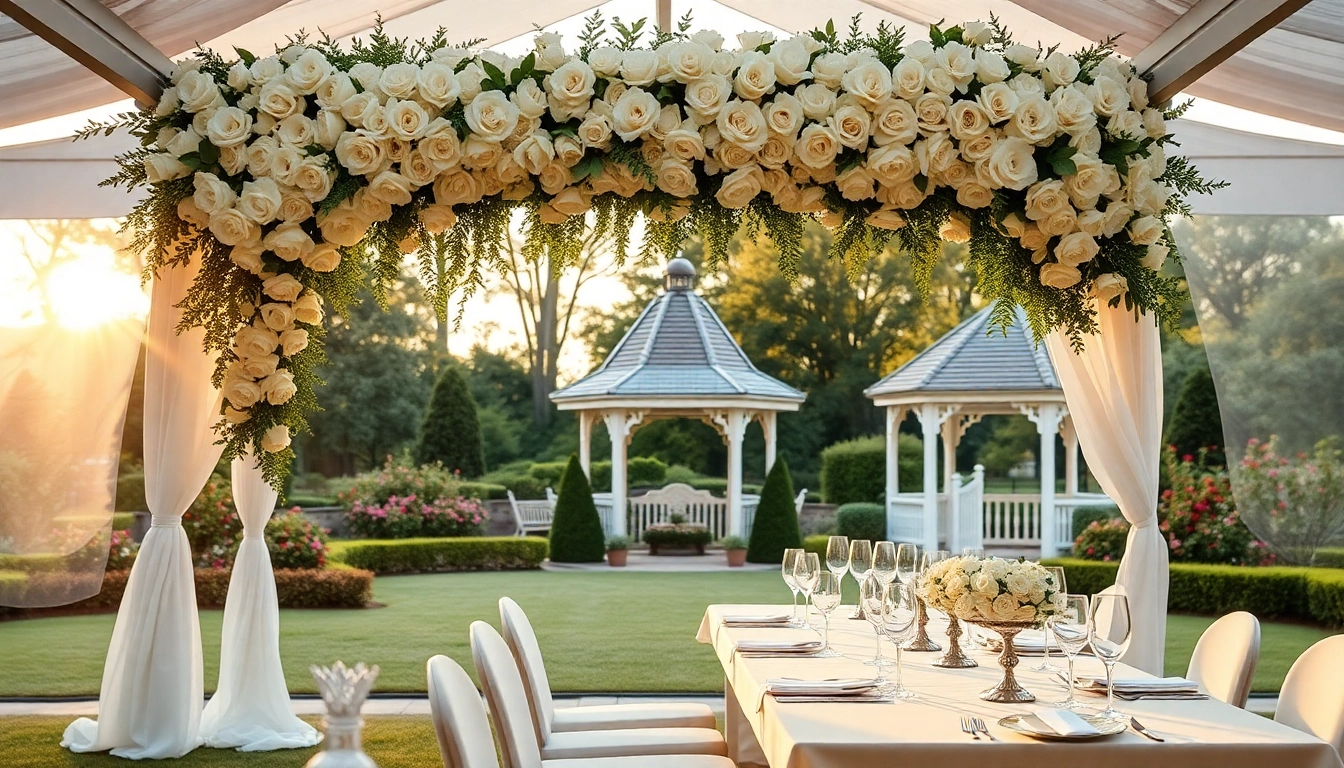 Beautiful outdoor setup showcasing Jacksonville Wedding Venue for elegant ceremonies.