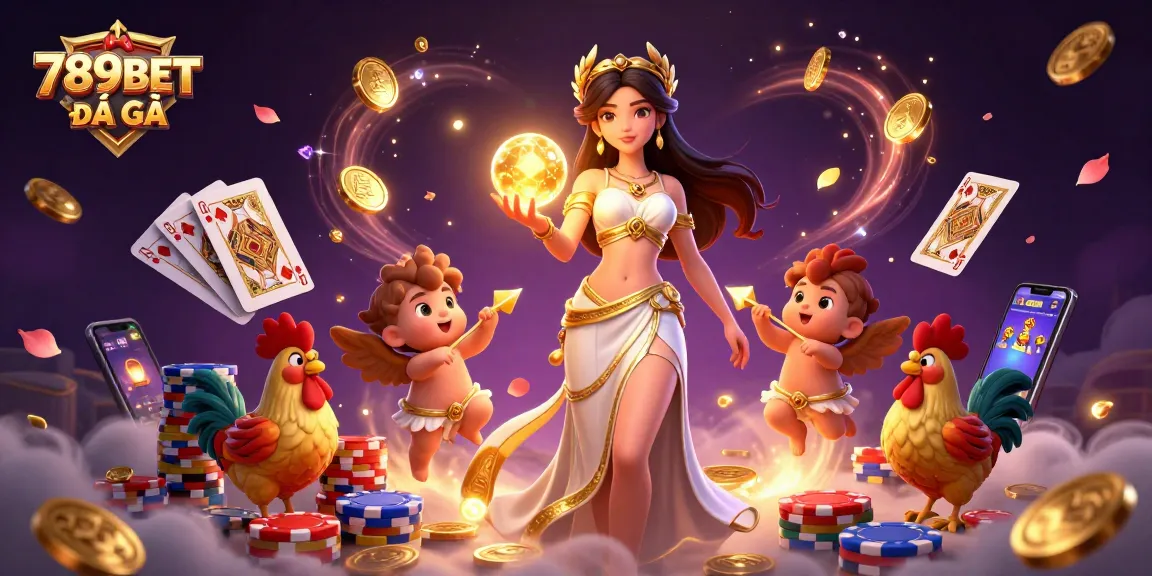 Enjoy thrilling cockfighting action with 789BET ĐÁ GÀ among vibrant casino elements.
