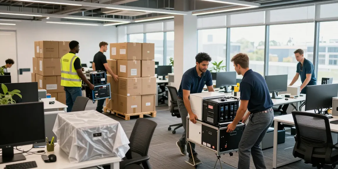 Efficient commercial moving Tauranga service, team relocating office furniture and IT equipment with care.