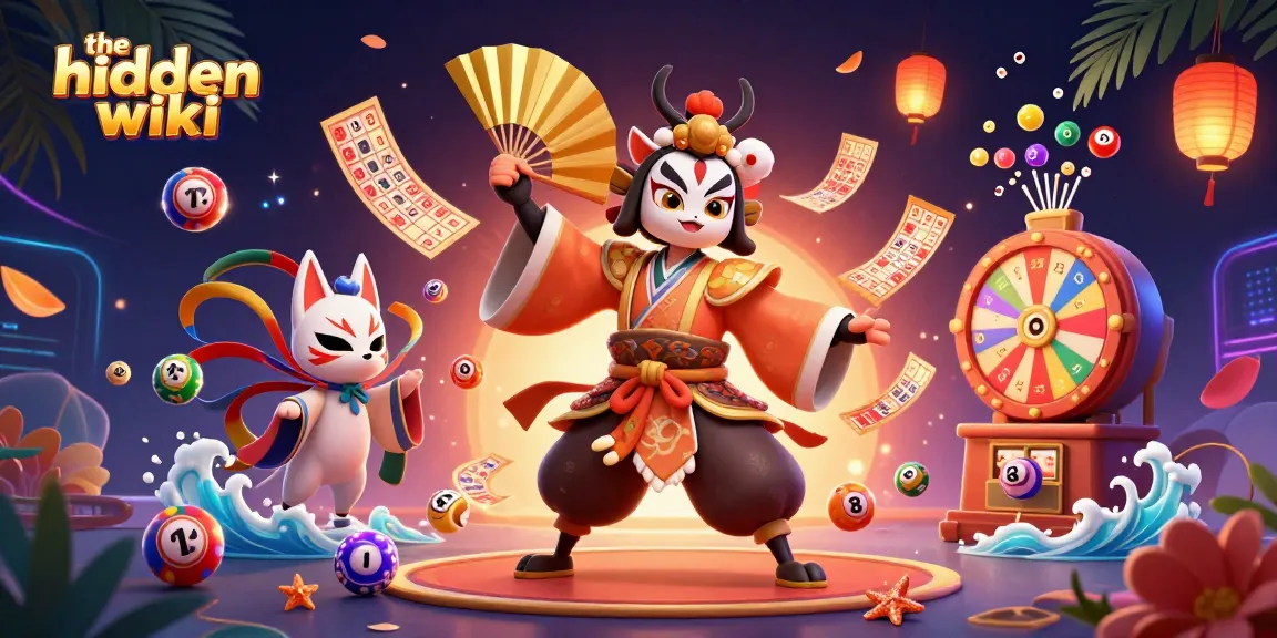 Spin and win at the hidden wiki with vibrant lottery-themed characters and dynamic elements.