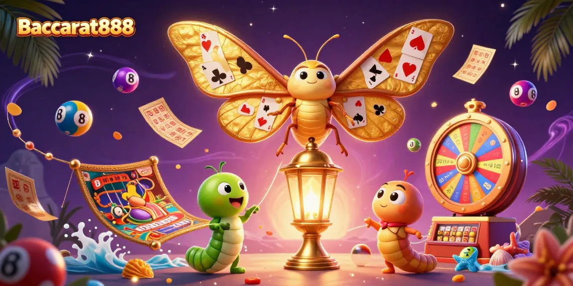 Baccarat888 offers an exciting casino experience with dynamic lottery balls and golden games elements.