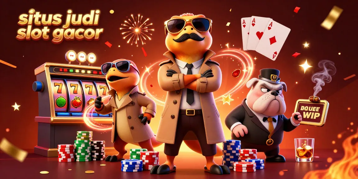 Engage with the exciting situs judi slot gacor scene filled with vibrant slot elements and playful characters.