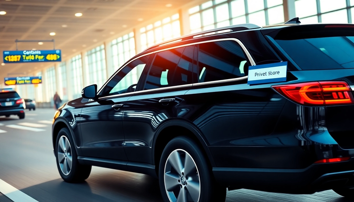 Experience luxurious Private Airport Transfers with professional chauffeur services at the airport.