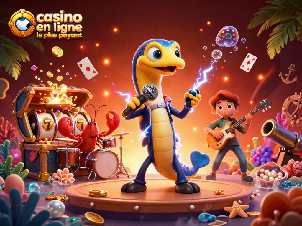 Gagnez au casino en ligne le plus payant avec des illustrations captivantes de jeux sous-marins.