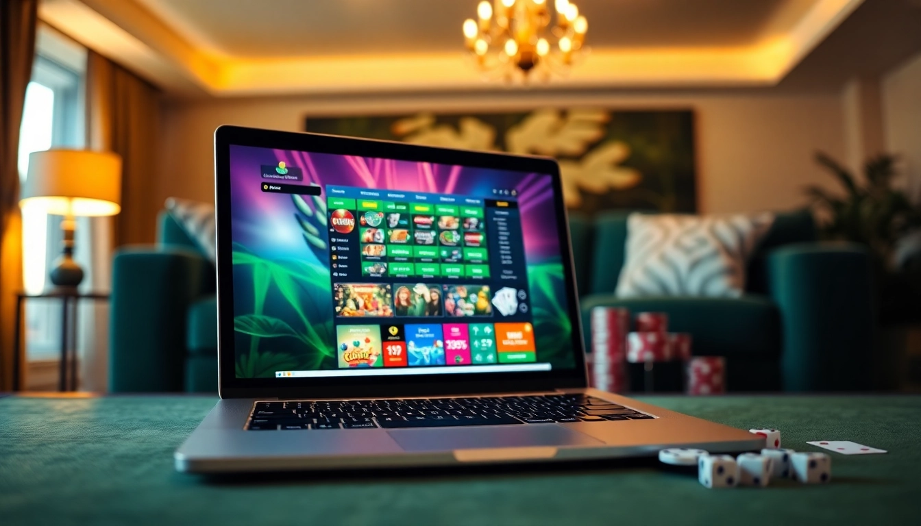 Experience the excitement of the Best payout online casino Uk with vibrant gaming visuals and a luxurious setting.