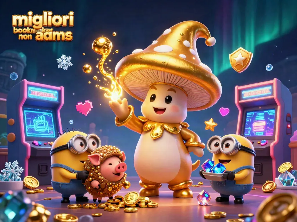 Gioca con i migliori bookmaker non AAMS in un'illustrazione 3D colorata e magica.