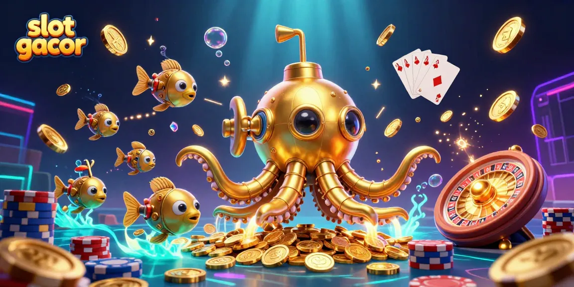 Spin the reels and win big with slot gacor in this vibrant, dynamic casino illustration.