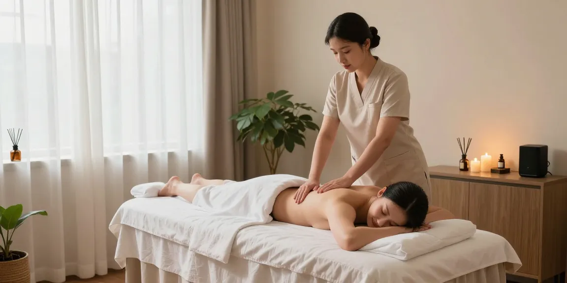 Relaxation room for Swedish massage at makangs.com with soothing decor and calming atmosphere.