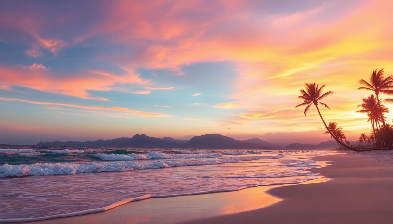 Capture the Best time to visit Cabo with a sunset view over serene beach and mountains.