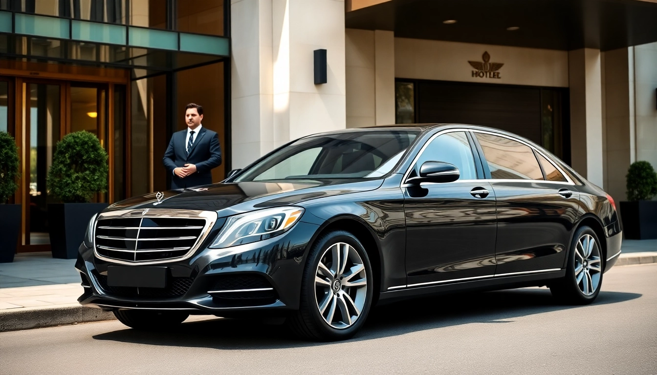Experience top-notch Chauffeur Services Nottingham with a professional chauffeur by a luxury vehicle.