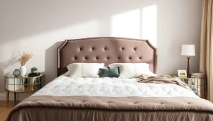 Materasso matrimoniale memory con design elegante, adatto per un sonno comodo e salutare.