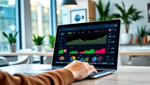 Optimize your channel's growth with the youtube smm panel displayed on a sleek laptop.