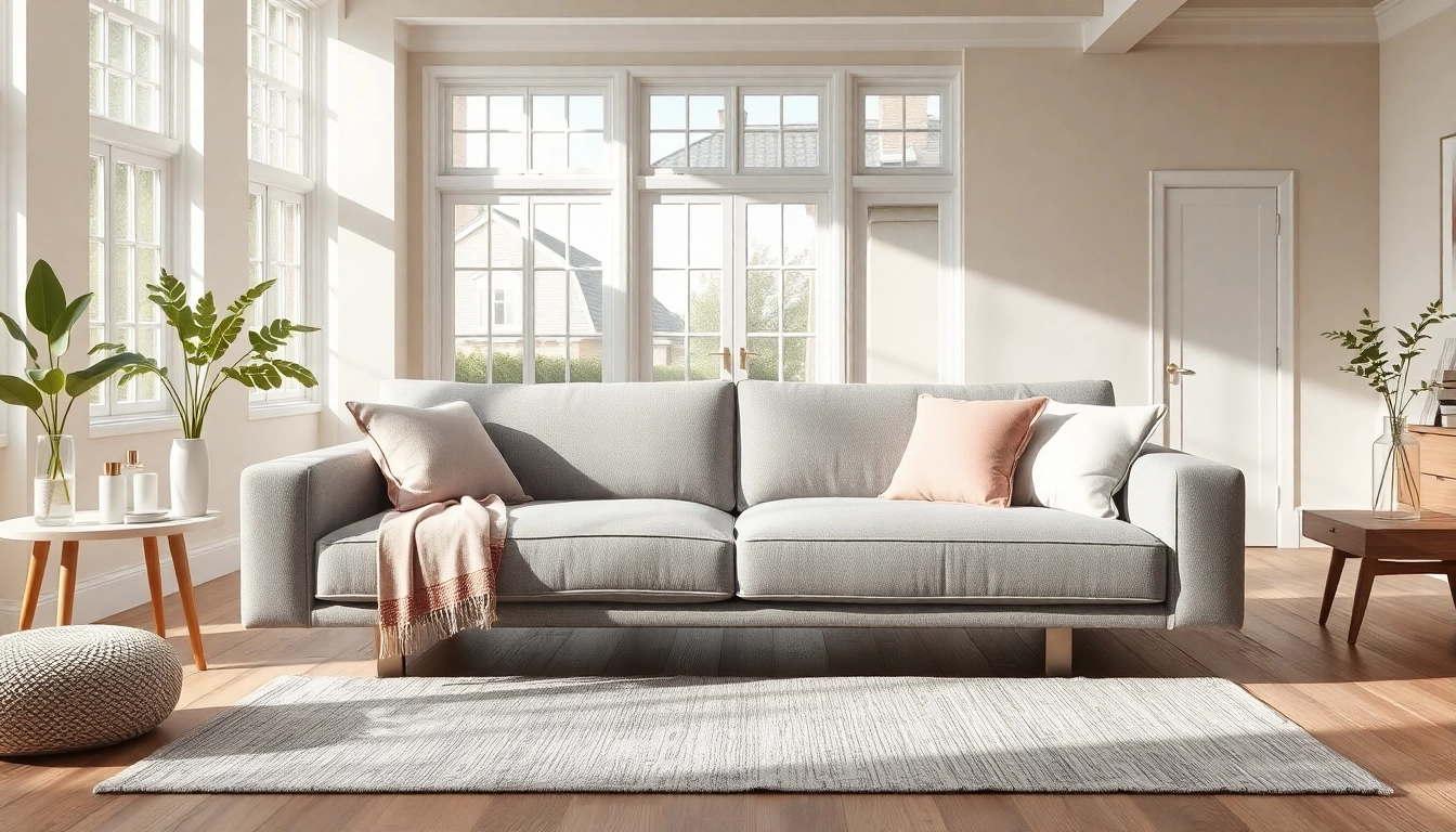 Sofa beds UK beautifully integrated into a modern living room, showcasing comfort and style.