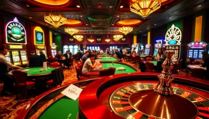 Experience the thrill of hi88vip6 with players celebrating at a vibrant casino table.