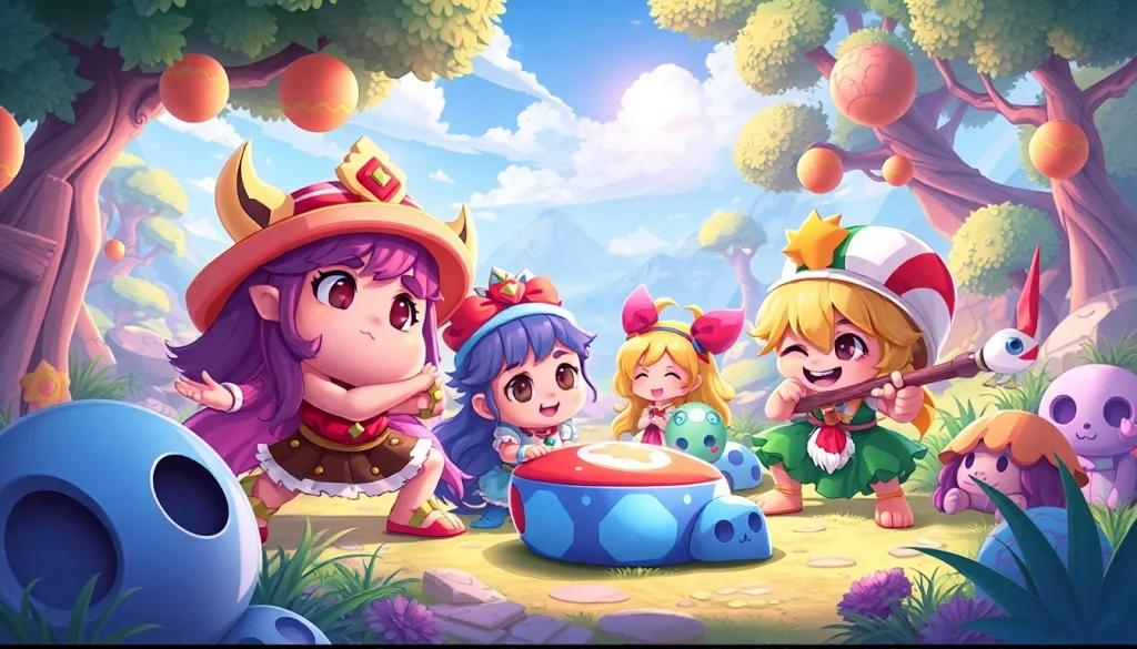 Explore exciting Yono games with vibrant characters and enchanting landscapes.