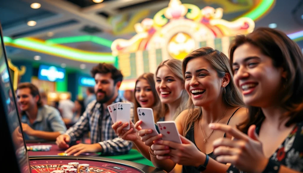 Experience thrilling online casinos in Canada through engaging gameplay and vibrant atmosphere.