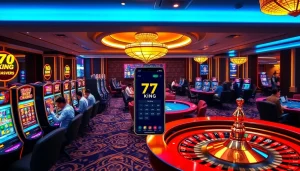 79king casino scene with vibrant slot machines and immersive gaming experience.