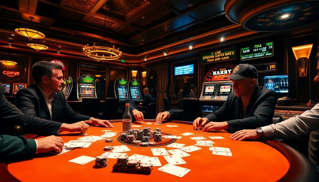 Engaging poker players demonstrate strategies while exploring 7mcn odds for an enhanced gaming experience.