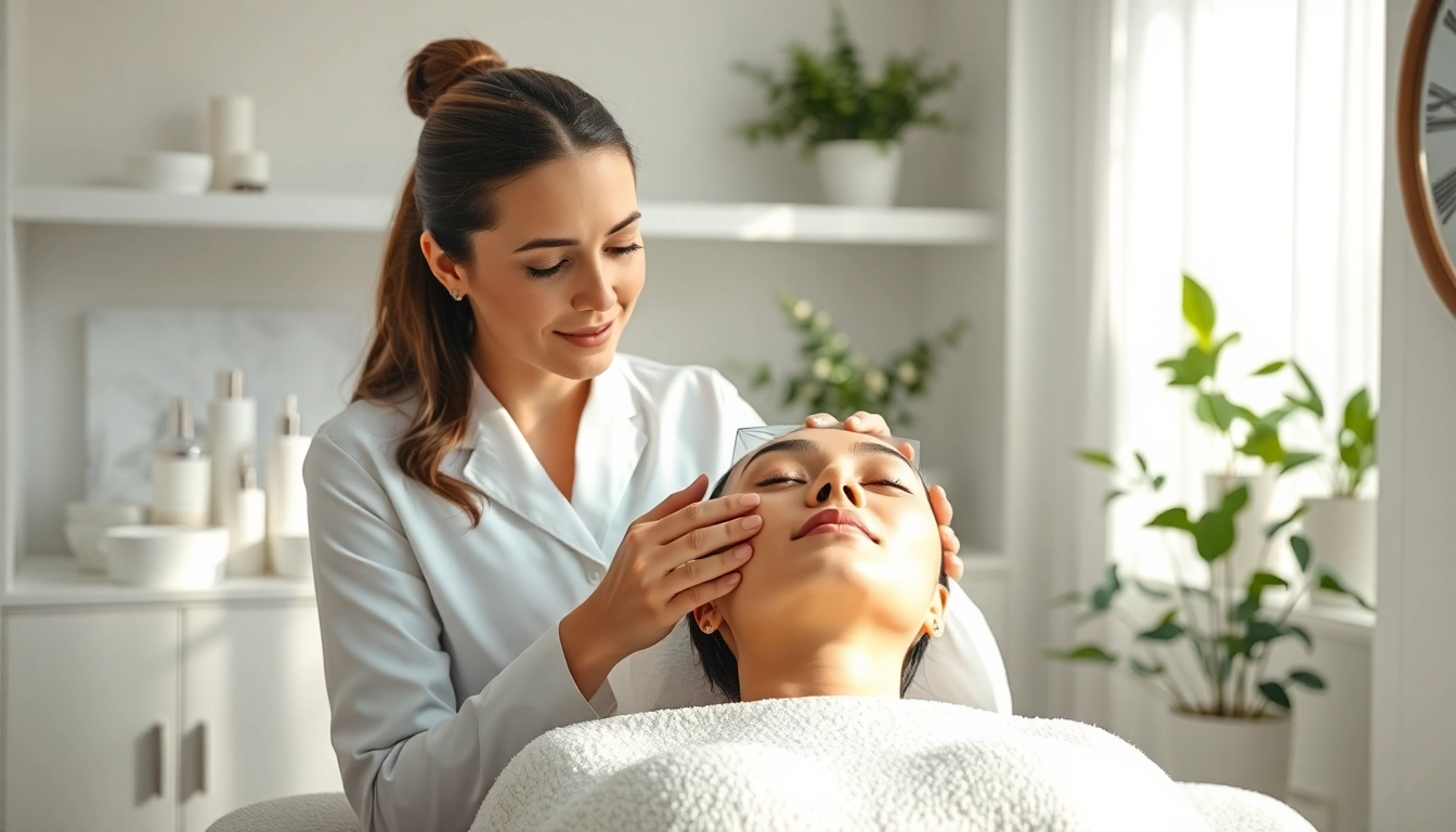 Engaging esthetician marketing ideas depicted through a professional spa treatment scene.