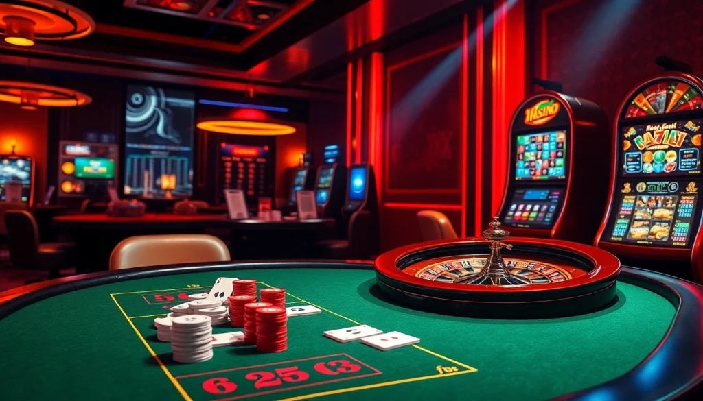 Experience high-stakes gaming at https://giaimanhacai.news/ with exciting poker tables and vibrant slot machines.