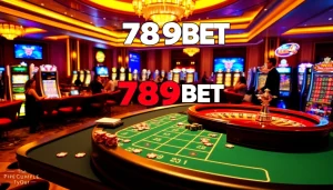 Engaging casino scene showcasing players at 789BET tables and lively gaming ambiance.