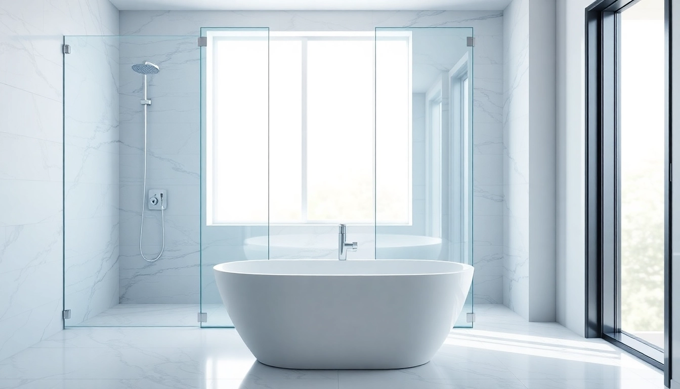 Transform your bathroom with sunney shower doors that blend modern elegance and functionality.