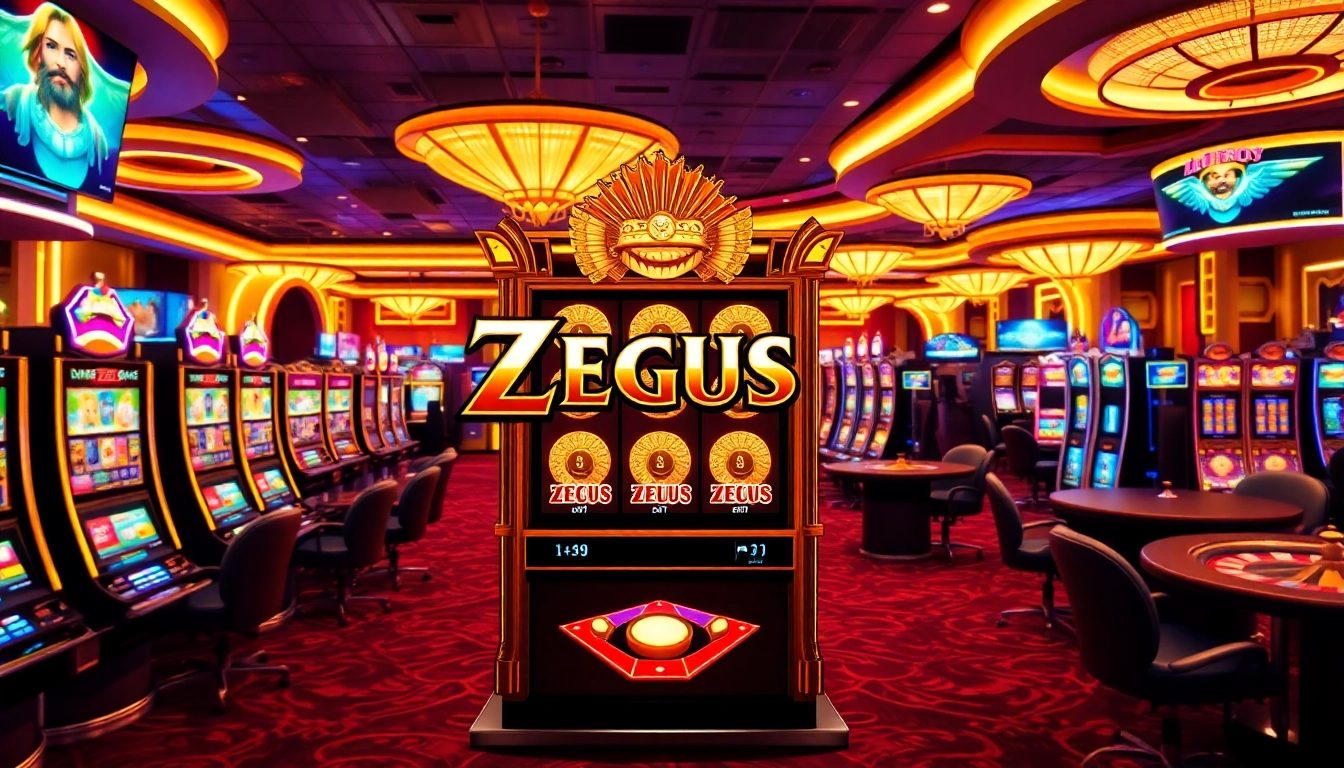 Rasakan sensasi Zeus Slot dalam suasana kasino yang hidup.