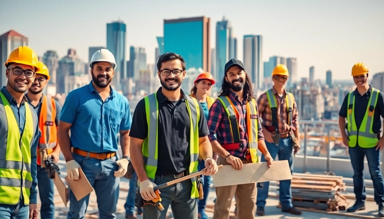 Southern California contractors association teamwork in urban construction site