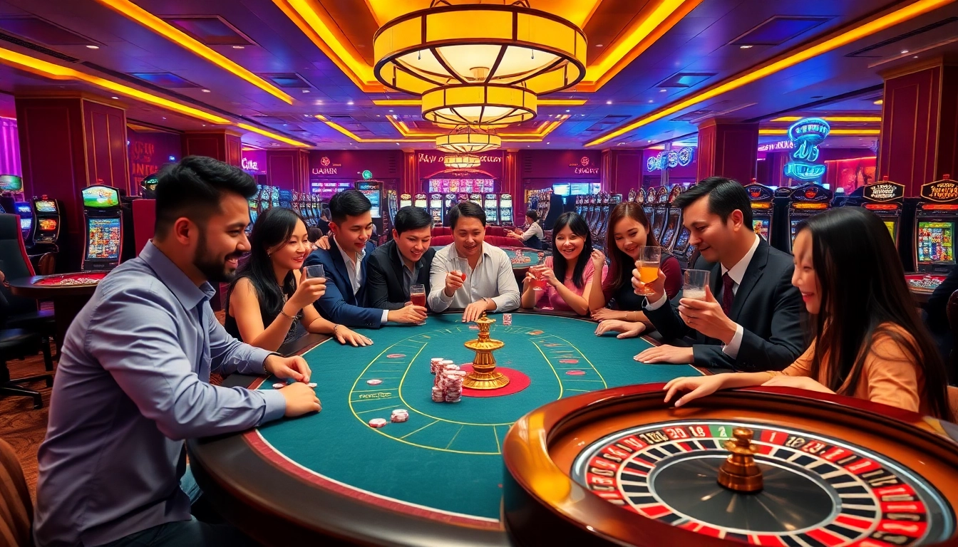 Exciting scene of Trang game Haywin with players celebrating and engaging in thrilling casino action.