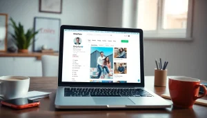 Search OnlyFans username on a laptop screen with engaging digital interface.