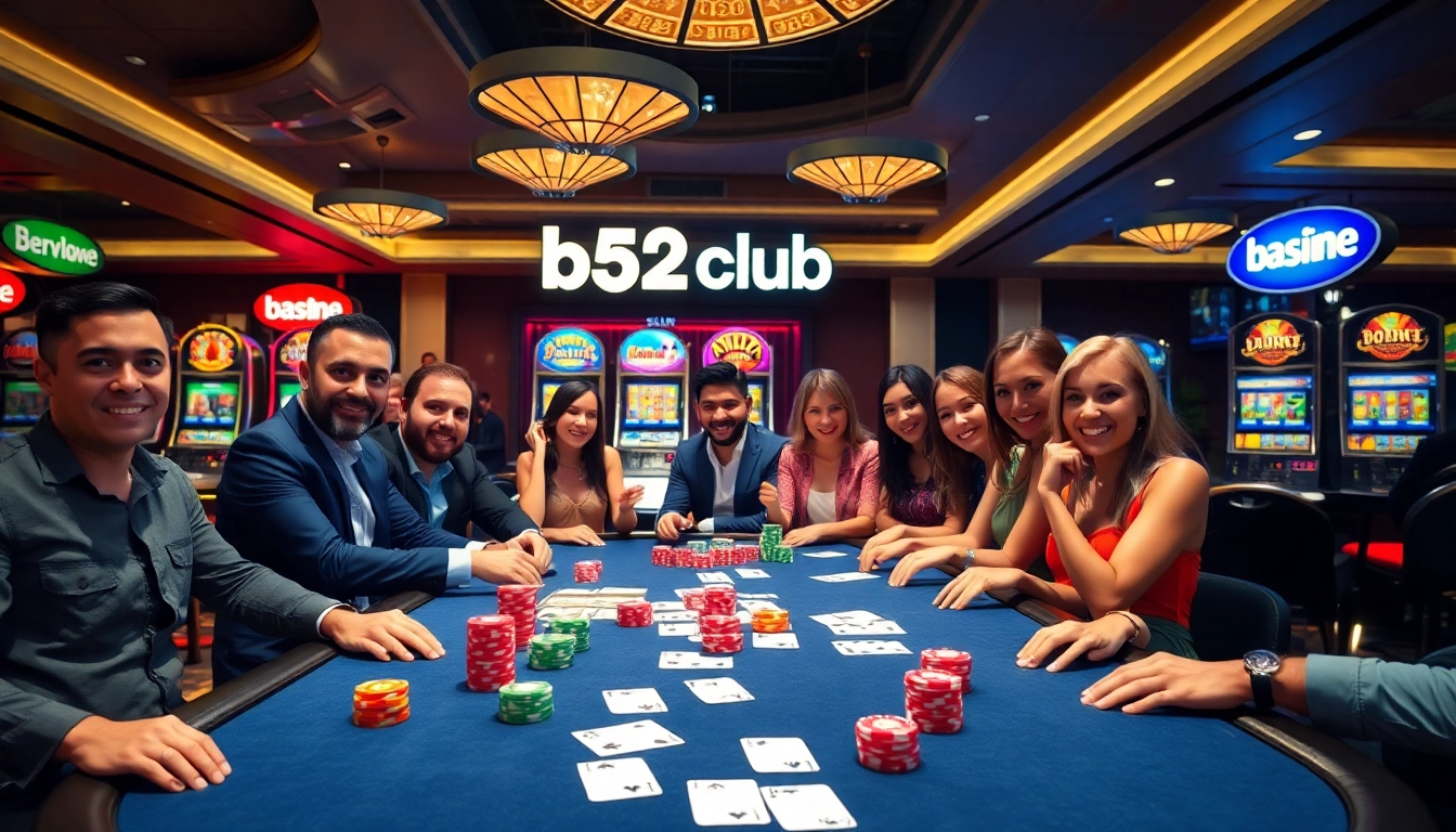 Experience the thrill of betting at b52club's luxurious casino gaming table.